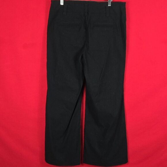 ANTHROPOLOGIE The Naomi Linen Wide-Leg Flare Pants by Maeve Black Womens Size 12 - Picture 5 of 8
